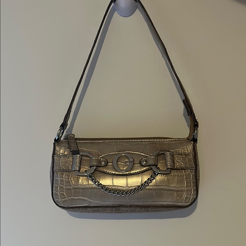 Guess Croc-Embossed Sholder Bag